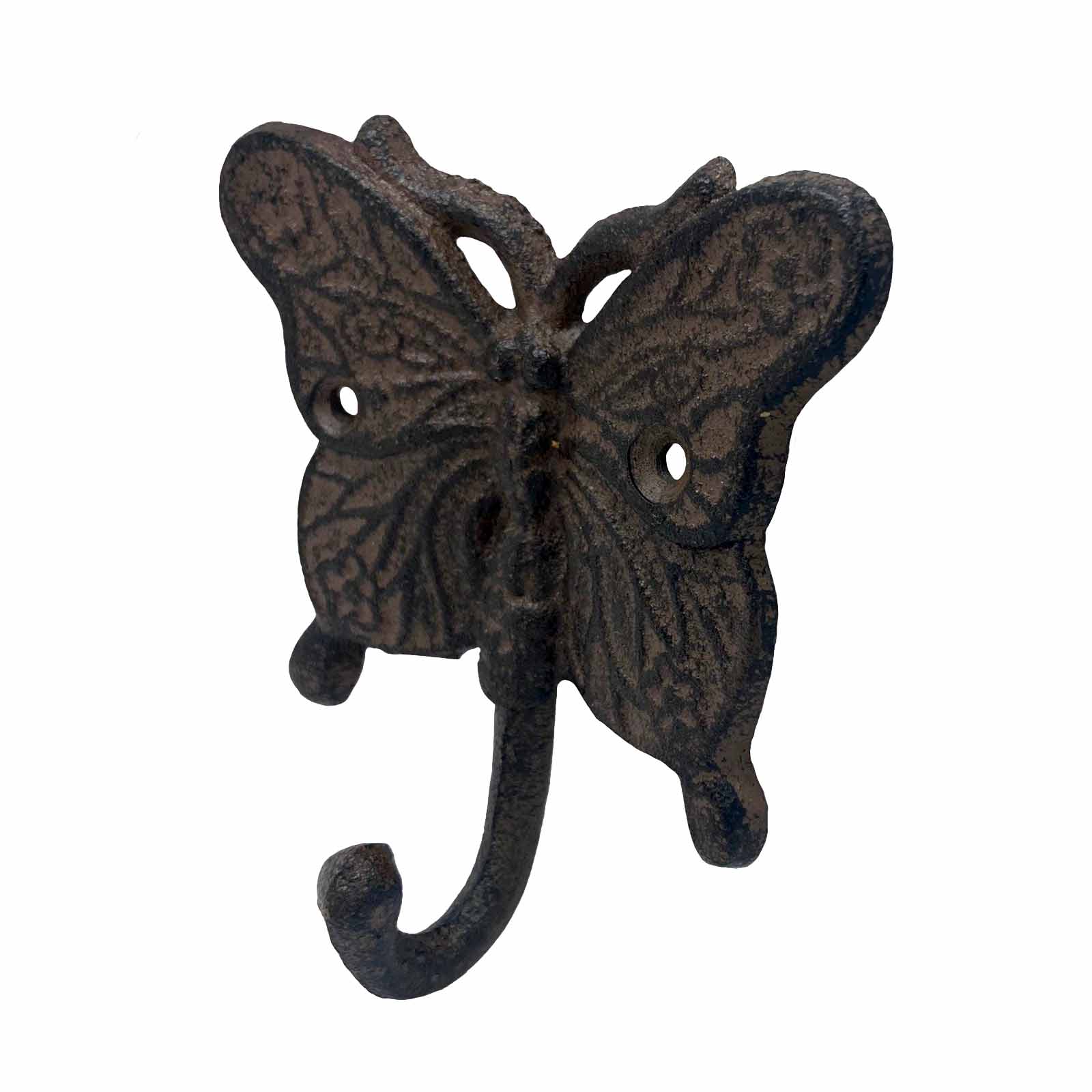 Wall Hooks Decorative, Small Modern Black Brass Hooks, Butterfly