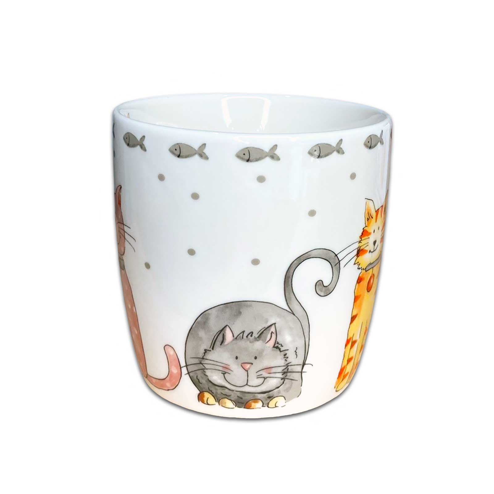 Faithful Friends Large Cats Fine China Coffee Mug Gift Boxed