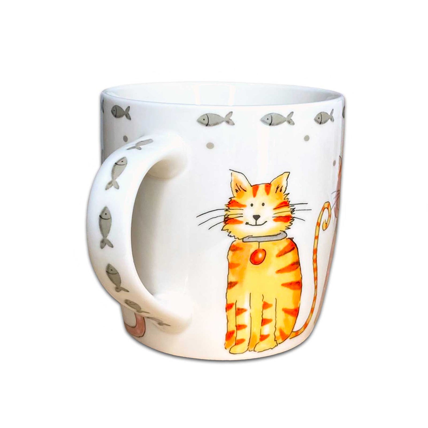 Faithful Friends Large Cats Fine China Coffee Mug Gift Boxed