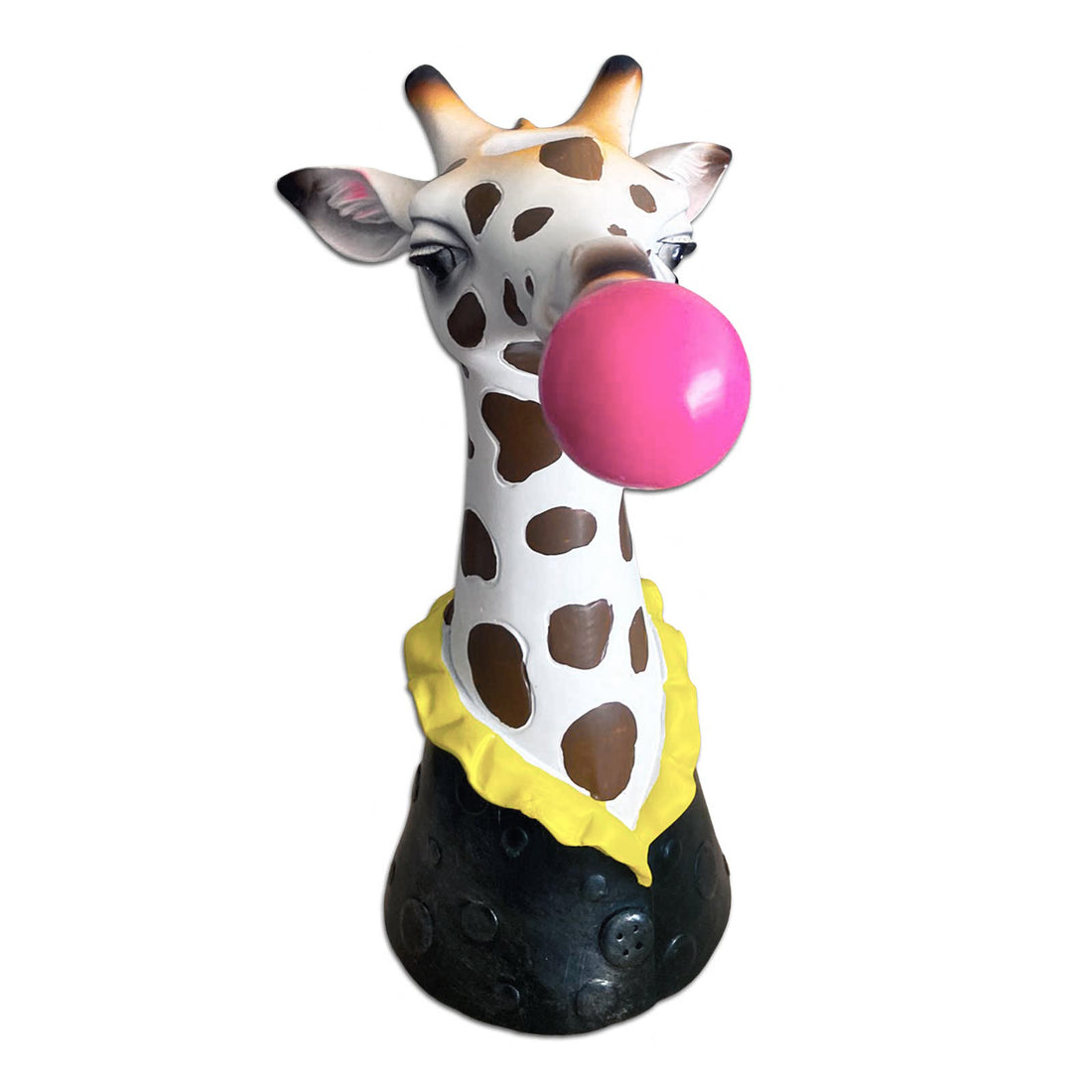 Giraffe Blowng Bubbles Resin Vase