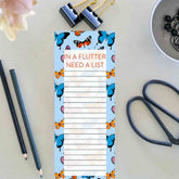 In a Flutter Need A List Butterfly Magnetic Shopping Jotter Notepad