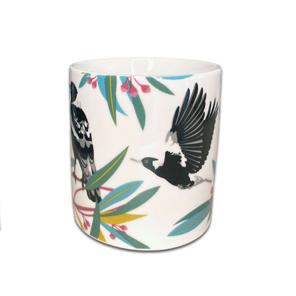 Australian Birds Magpies Gift Boxed Souvenir Ceramic Coffee Mug