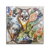 Forget Me Not Australian Marsupials - Possum - Set of 4 Souvenir Gift Dolomite Stone Absorbent Coasters