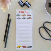 Roll On Classic Cars Magnetic Shopping List Jotter Notepad