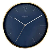 NeXtime Essential Vintage Blue Wall Clock
